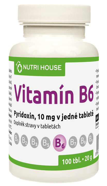 Nutri House Pyridoxin (vit. B6) 100 tbl.