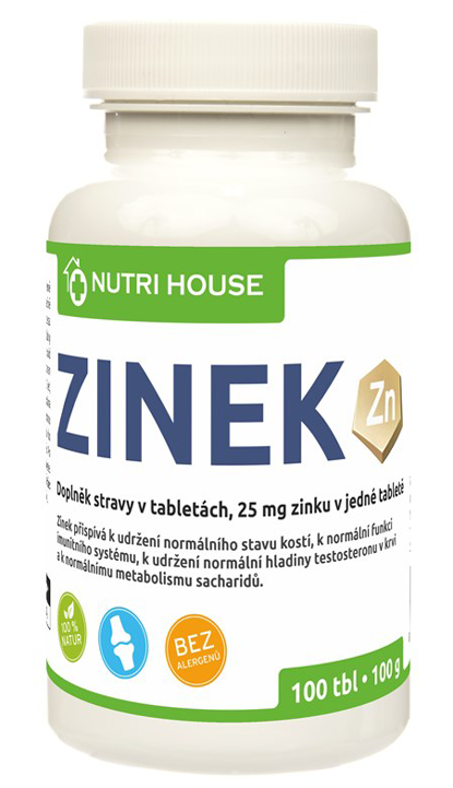 Nutri House Zinek 100 tbl.