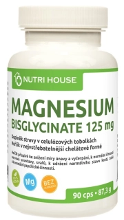 Nutri House Magnesium bisglycinate 125 mg 90 cps.