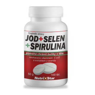Nutristar Jód, Selen, Spirulina 100 tbl